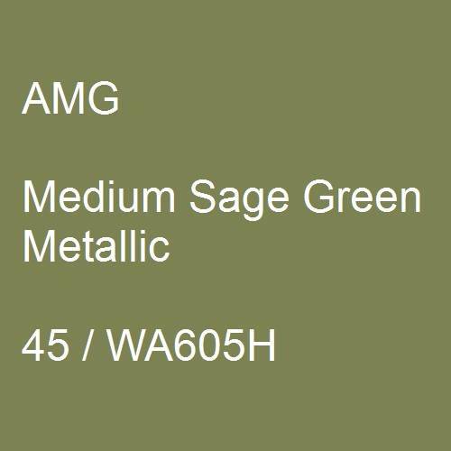 AMG, Medium Sage Green Metallic, 45 / WA605H.